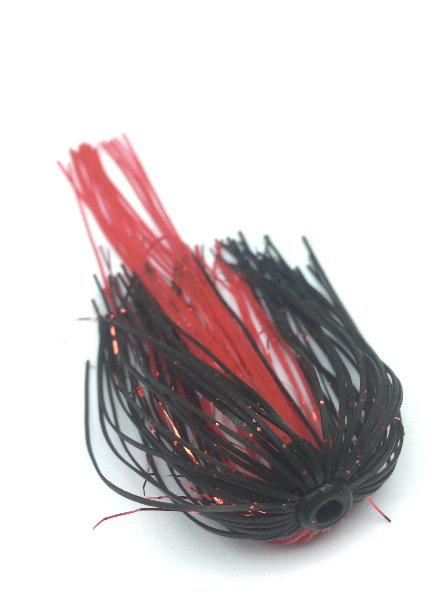 5-Pack Silicone Skirts For Spinnerbaits & Buzzbaits - Black/Red #5-9155, 5" Long Fishing Tackle 5-Pack Silicone Skirts For Spinnerbaits & Buzzbaits - Black/Red #5-9155, 5" Long Fishing Tackle